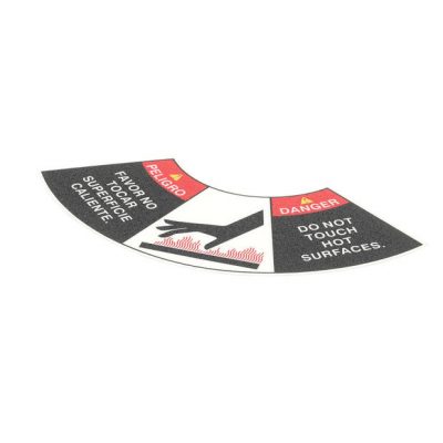 STAR    2M-12-WB-0053     LABEL CAUTION HOT